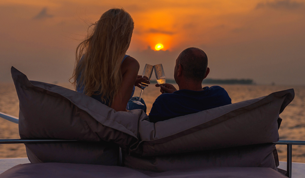 This Year, Jingle Bells on A Magical Sunset Cruise in Dhigali Maldives!