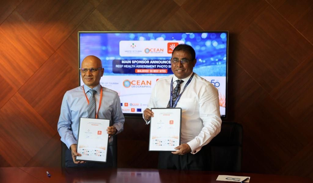 Dhiraagu X Ocean Geographic X Ministry of Tourism Partners For 'Maldives 50 Best Sites'