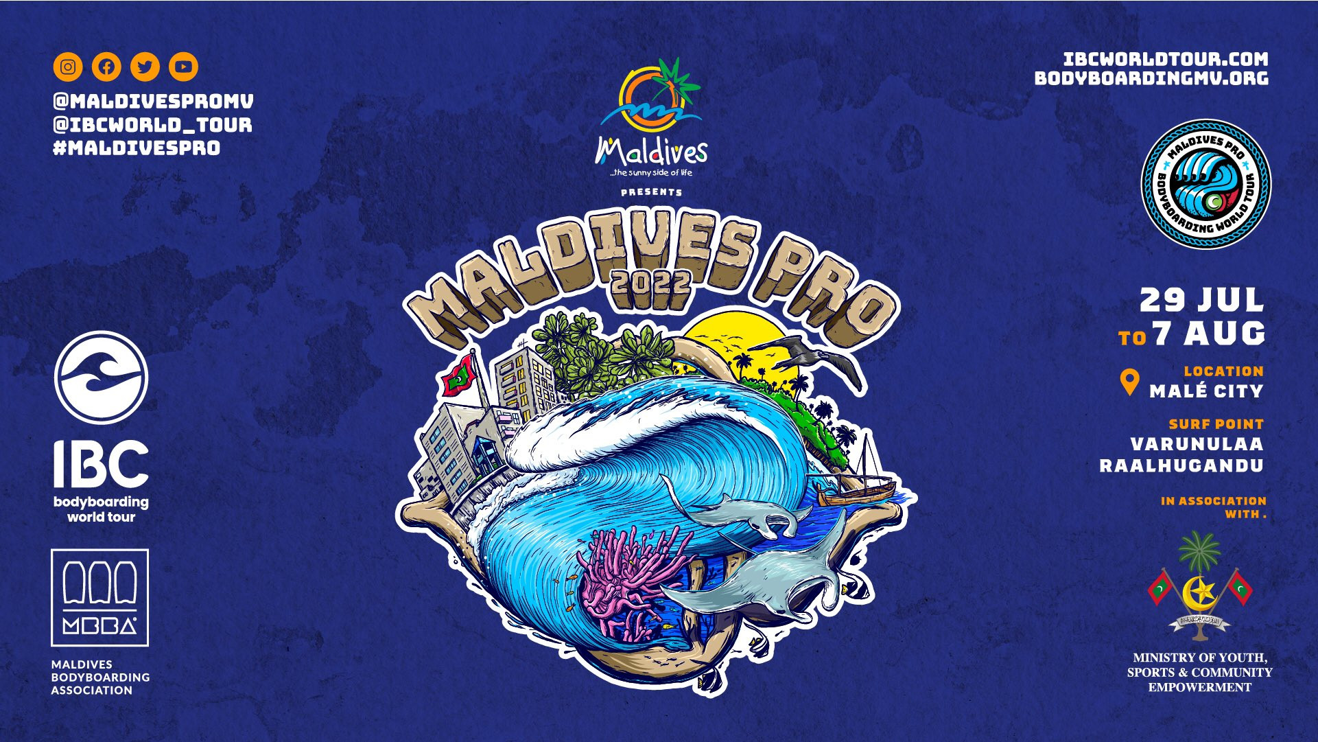 Visit Maldives Pro 2022 - First International Bodyboarding World Tour Event in the Maldives