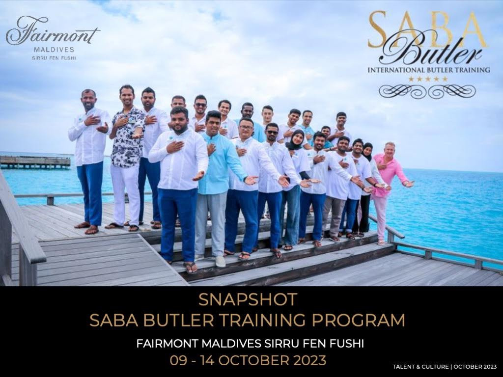 Fairmont Maldives Elevates Hospitality Excellence with SABA International Butler Training