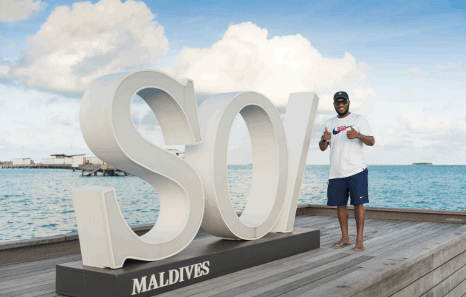 Football Great Jay-Jay Okocha Indulges in Luxury at SO/ Maldives