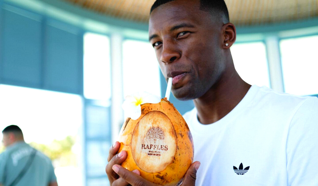 Gini Wijnaldum Indulges In Raffles Maldives After A Busy Month of May