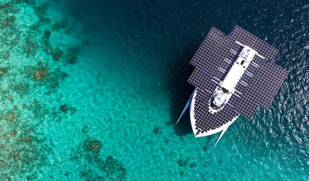 LUX* South Ari Atoll Welcomes the World’s Very First Solar Powered Vessel!