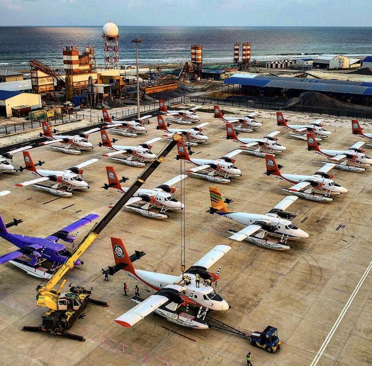 COVID19- Seaplanes Stored as Air Travel Stops