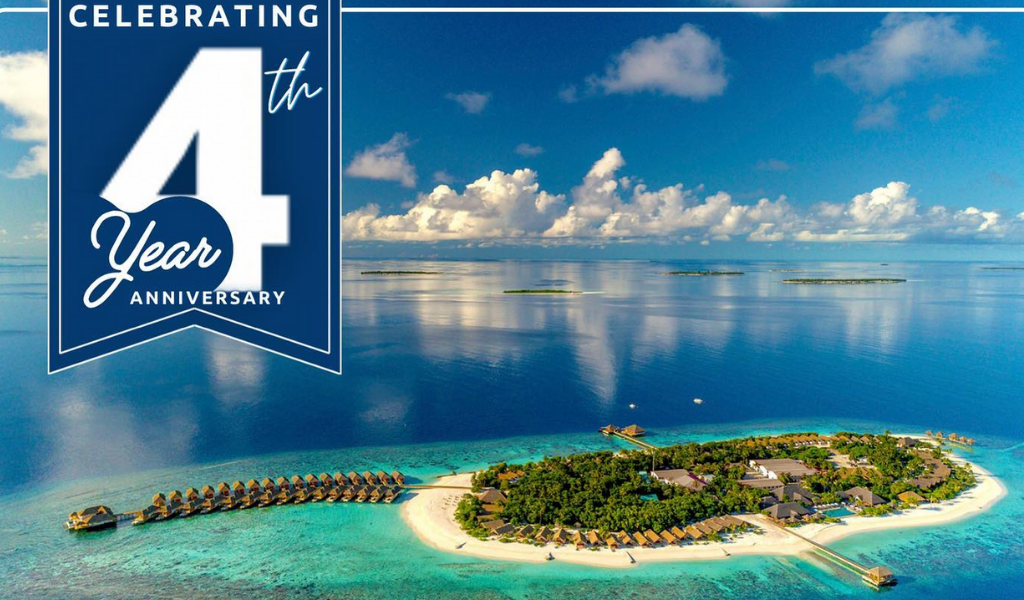 Cheers to Four, Kudafushi Resort!