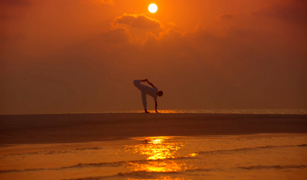 The Only Thing Better than Sunrise Yoga: Sunrise Yoga on a Private Sandbank!