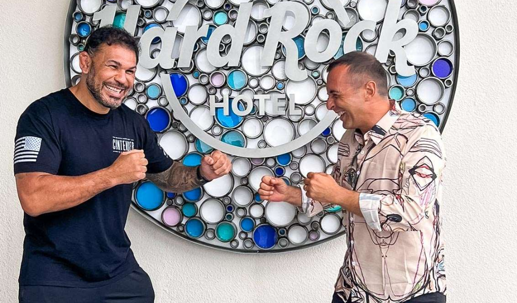 Former UFC Champion, Minotauro Holidays At The Iconic Hard Rock Hotel, Maldives
