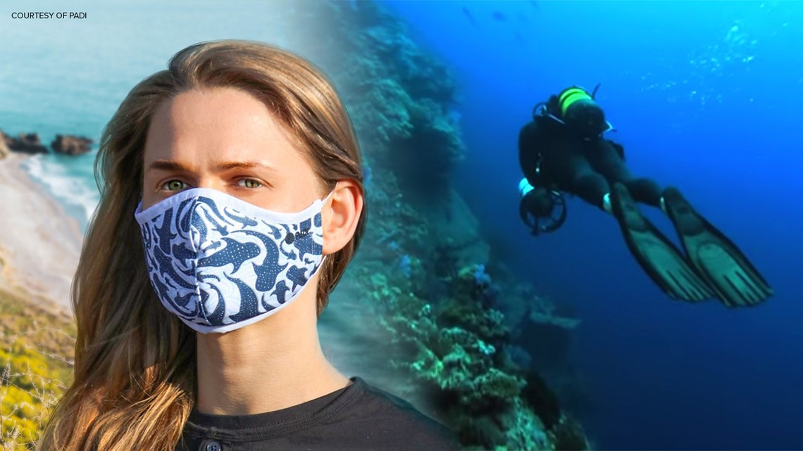 PADI Face Masks from Recycled Ocean Plastic