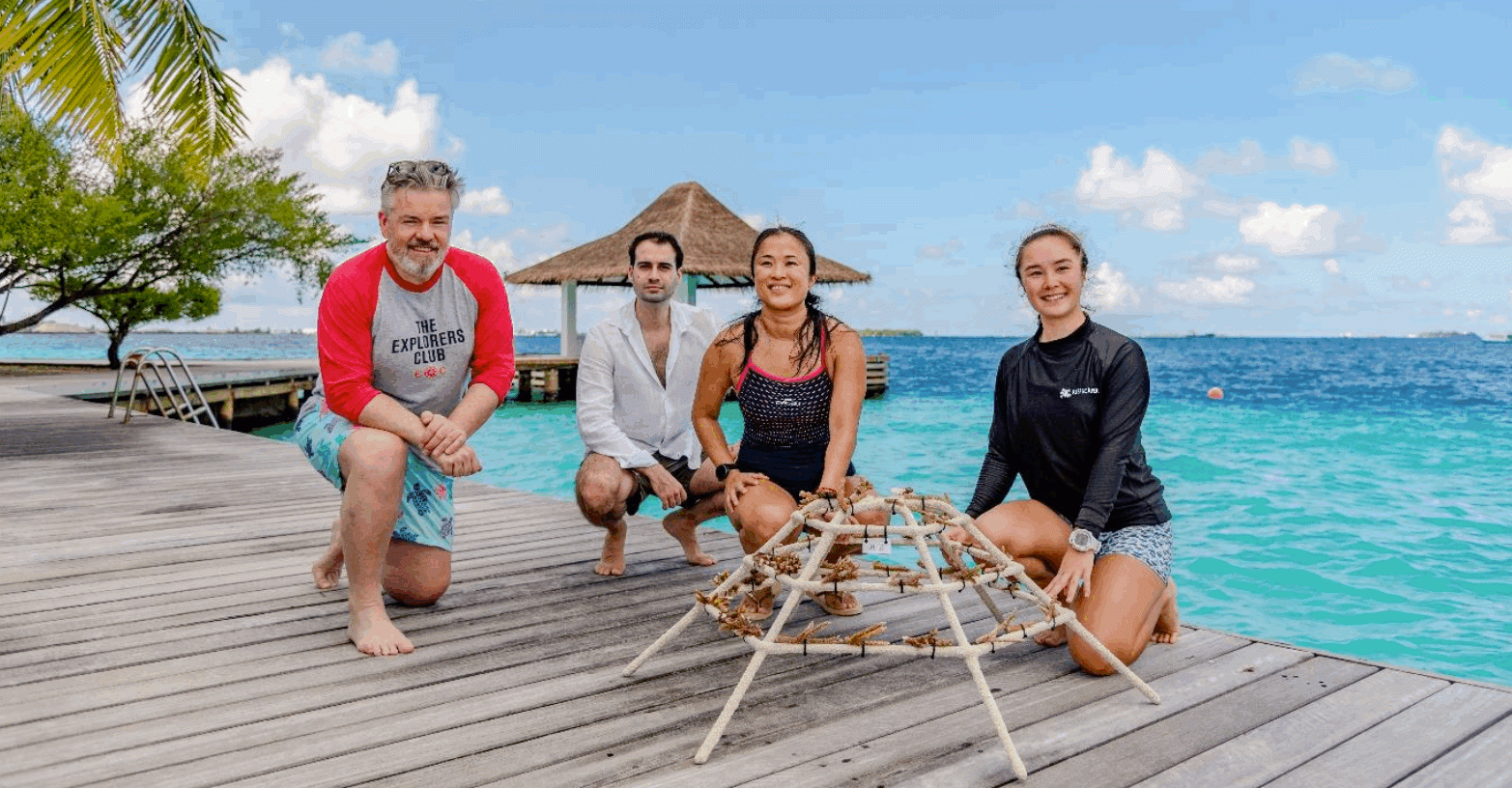 Sheraton Maldives Celebrates Milestone Coral Frame Planting with KSL Team