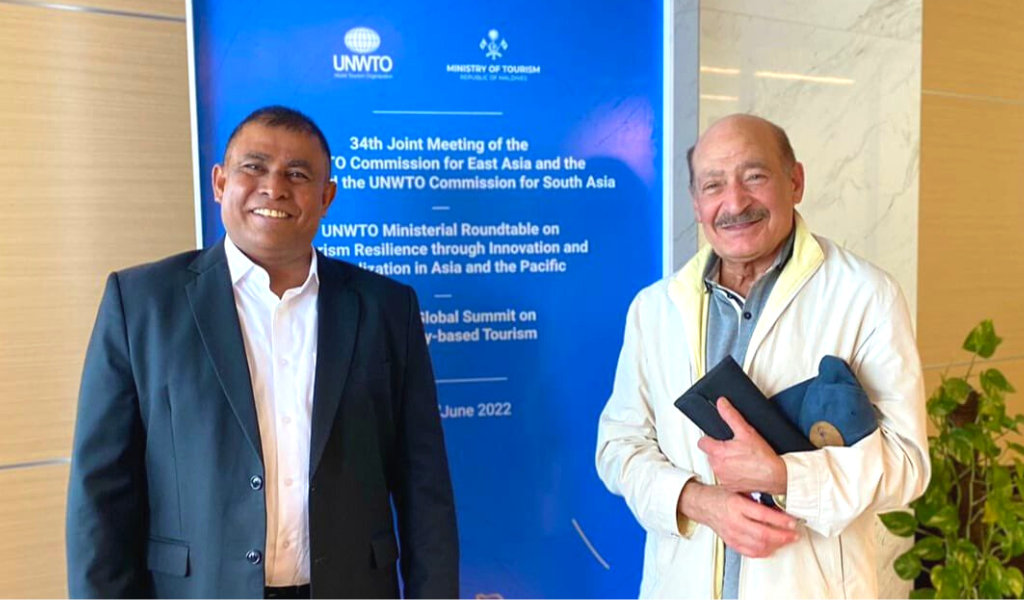 World Renowned Tourism Expert, Professor Jafari Arrives to Maldives for UNWTO Global Tourism Summit