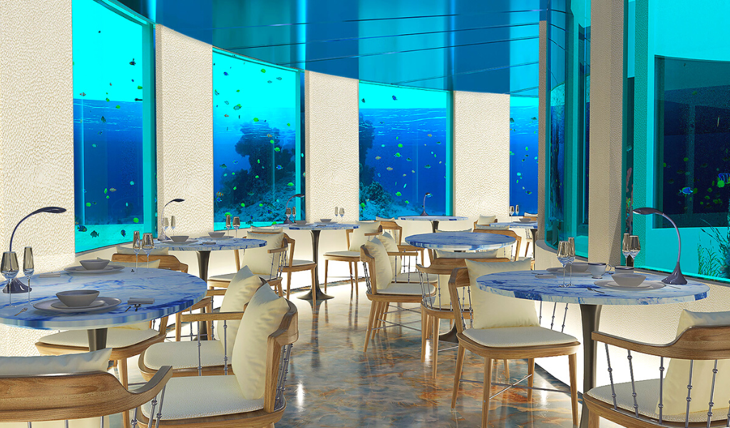 Only BLU - Experience the Luxury of the Largest Underwater Restaurant in Maldives!