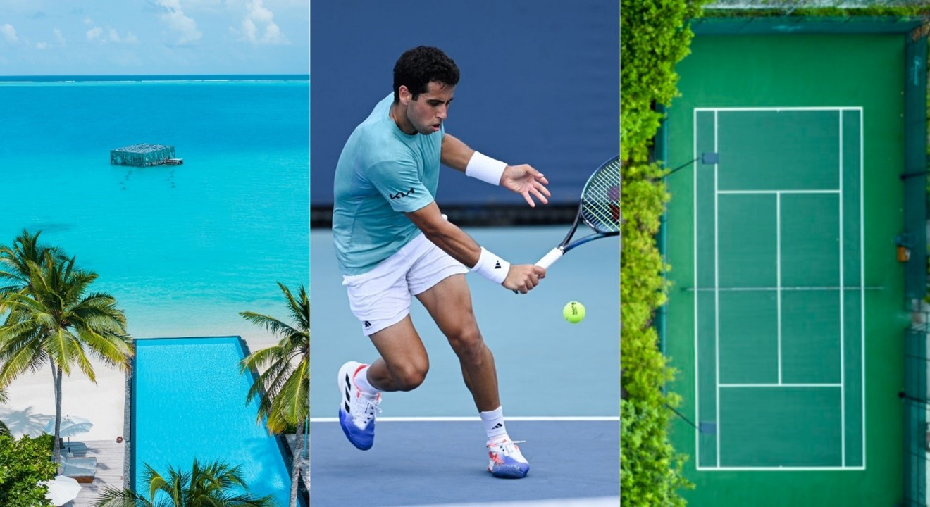 Tennis Star Jaume Munar Takes the Court at Fairmont Maldives, Sirru Fen Fushi