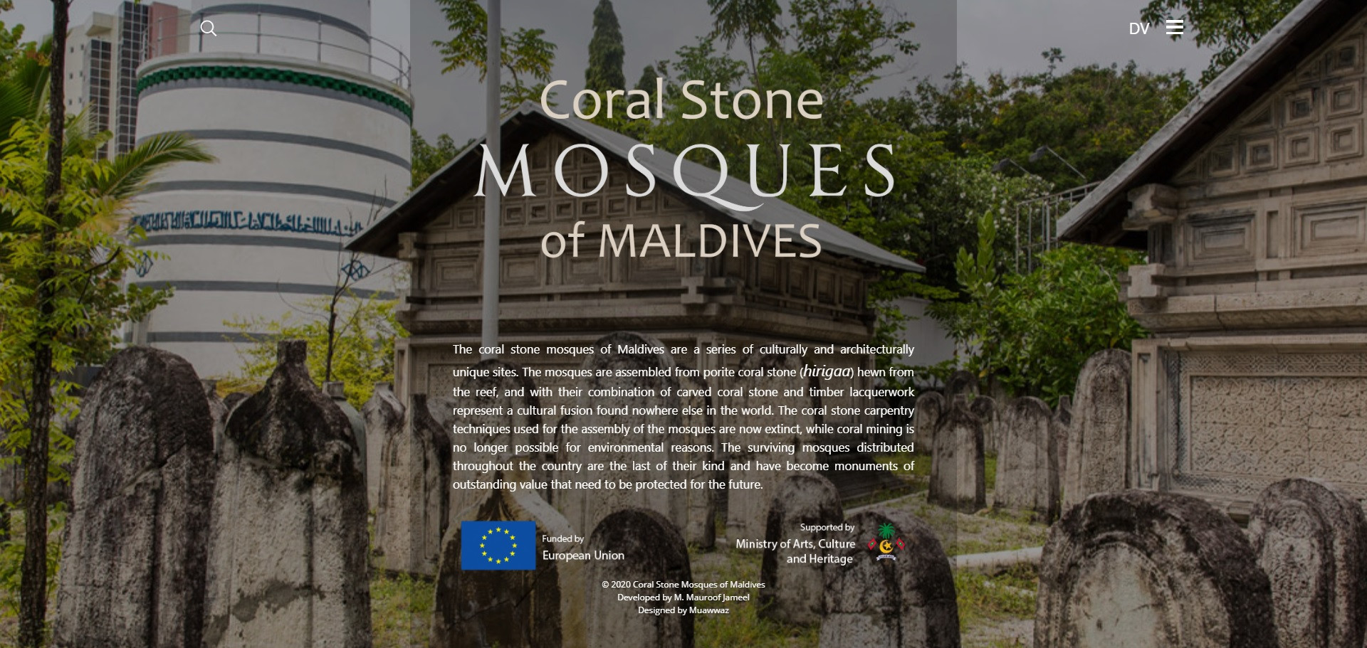 Launching Coral Stone Mosques of Maldives Website