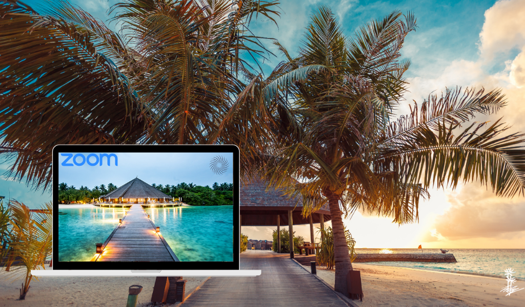 Zooming from Home? Make it Look Amazing with Backgrounds of Maldives!