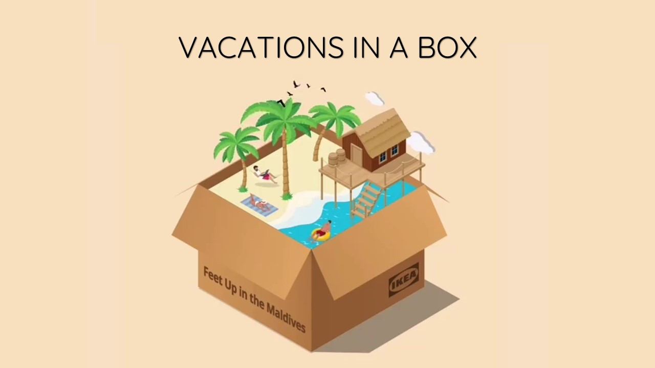 Ikea Vacations in a Box - Feet Up in the Maldives!