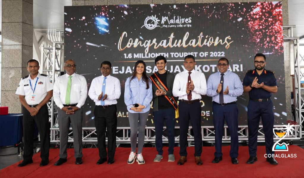 Coral Glass - The Maldives Welcomes Its 1.6 Millionth Visitor ...